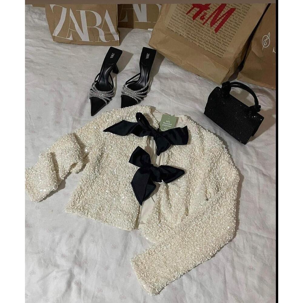 H&M THE VIRAL TOP!!! Open Front Top NWT - Picture 15 of 16